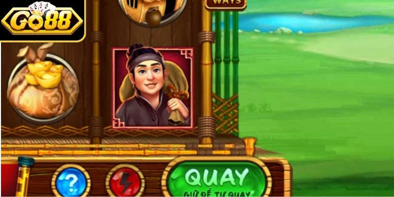Ăn Khế Trả Vàng GO88 - Tái Hiện Thế Giới Cổ Tích 2026 3 Người chơi điều khiển vòng quay và theo dõi các tính năng
