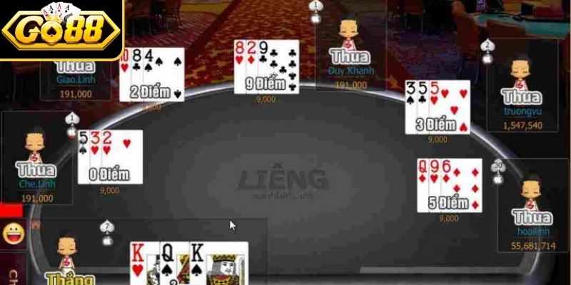 Chơi Liêng Online Uy Tín Go88 Cực Nhanh Và Đơn Giản 2 Các bàn chơi liêng đều bảo mật tuyệt đối